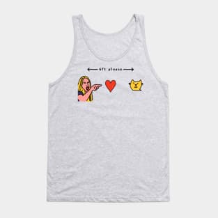 Social Distancing Woman Yelling at Cat 6ft please Tank Top